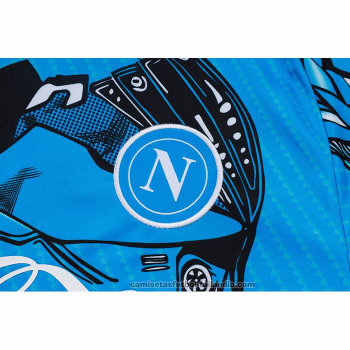 Chandal del Napoli Manga Corta 25/26 Azul - Pantalon Corto